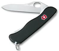 Нож VICTORINOX Sentinel one-hand черный 