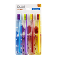 Зубные щетки: Зубная щетка Revyline SM6000 Smart, набор 4 шт