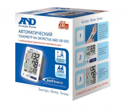 Автоматический тонометр на запястье AND UB-505 
