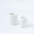 Набор стаканов из гипса Белый 
