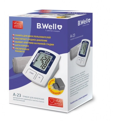 Автоматический тонометр B.Well A-23 на плечо 