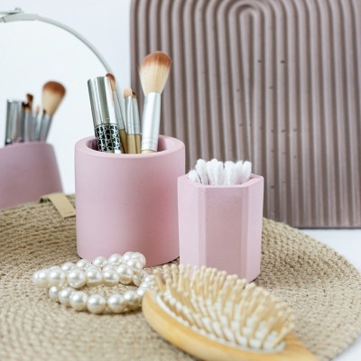 Набор стаканов из гипса Розовый 