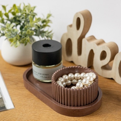 Декоративный набор из гипса Шоколад ( 2 предмета ) 