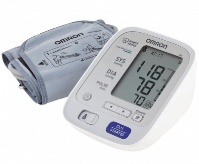 Автоматический тонометр на плечо Omron M6 с адаптером 