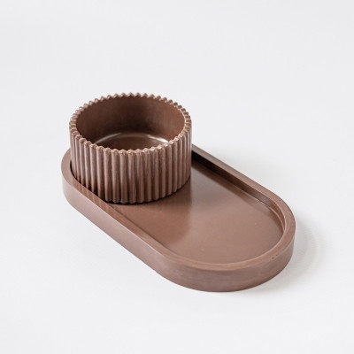 Декоративный набор из гипса Шоколад ( 2 предмета ) 