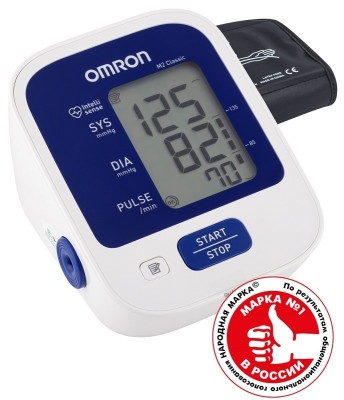 Тонометр автомат Omron M2 Classic с универсальной манжетой на плечо 