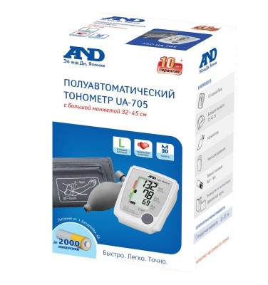Тонометр AND UA-705L Полуавтомат