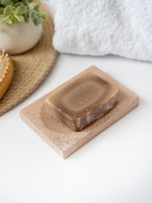 Мыльница из гипса Терракотовый 