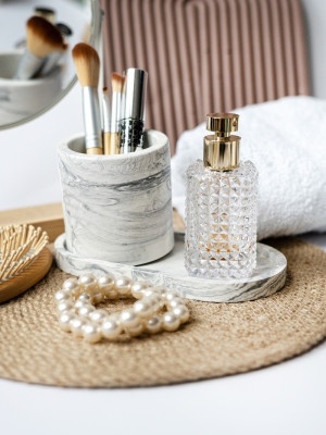 Декоративный набор из гипса Серый градиент ( 4 предмета ) 