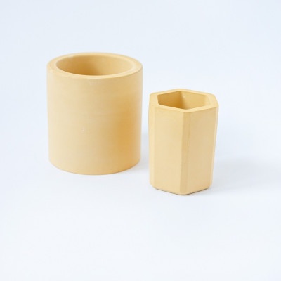 Набор стаканов из гипса Желтый 