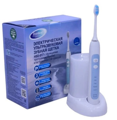 Зубные щетки: Ультразвуковая зубная щетка Donfeel HSD-017 Белая