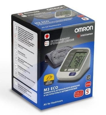 Тонометр автомат Omron M3 Eco с адаптером на плечо 
