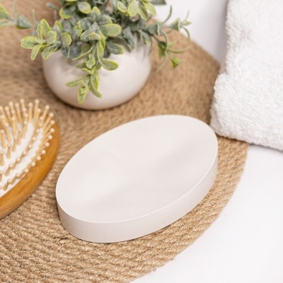 Мыльница из гипса Белый 