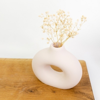 Ваза сосуд Бежевая 