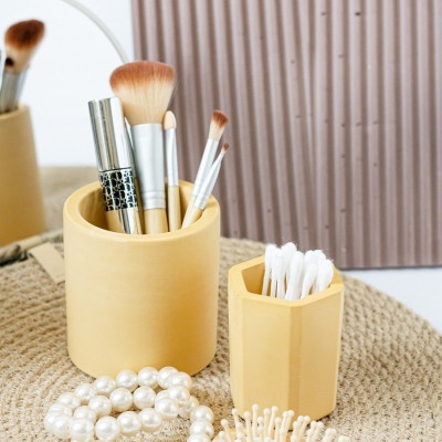 Набор стаканов из гипса Желтый 