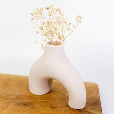 Ваза рогатка Бежевая 