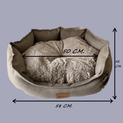Лежанка для животных "Марсель" Серая 