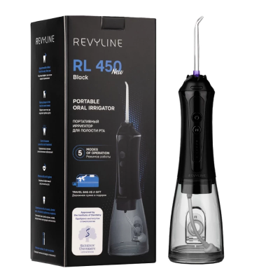 Ирригаторы портативные: Ирригатор Revyline RL450 Black NEW 