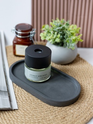 Декоративный поднос из гипса Черный 