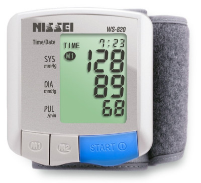Тонометр автомат Nissei WS-820 на запястье 