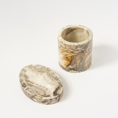 Набор для ванной комнаты Серый мрамор 