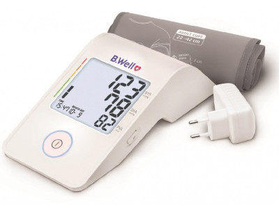 Автоматический тонометр B.Well MED-53 с адаптером и универсальной манжетой ( M-L ) 