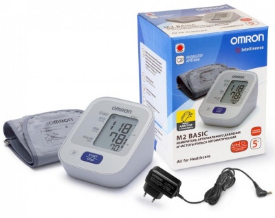 Автоматический тонометр Omron M2 Basic с адаптером на плечо 
