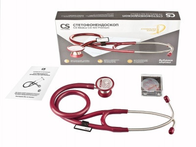 Фонендоскоп CS Medica CS-422 Premium малиновый 