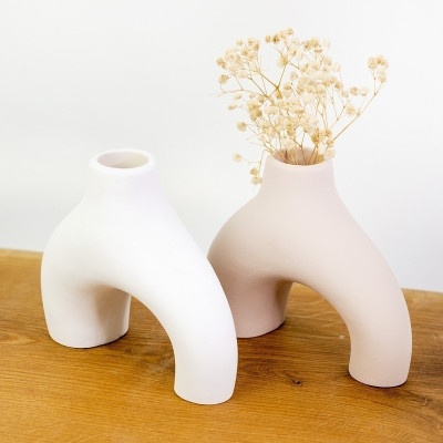 Ваза рогатка Бежевая 