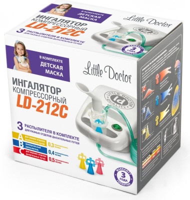 Ингалятор Little Doctor LD-212C Белый Компрессорный 