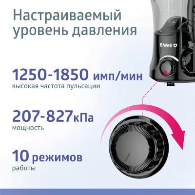 Ирригаторы стационарные : Ирригатор B.Well WI-922 Черный