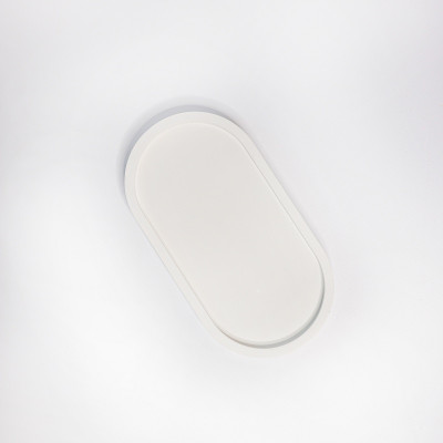 Декоративный поднос из гипса Белый 