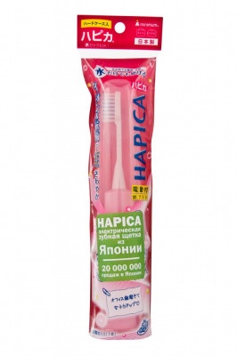 Зубные щетки: Ионная звуковая электрическая зубная щетка Hapica Minus ion case DBM-5P