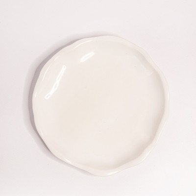 Декоративная тарелка Белая 