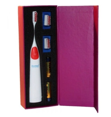 Зубные щетки: Ультразвуковая зубная щётка Donfeel HSD-005 Красная