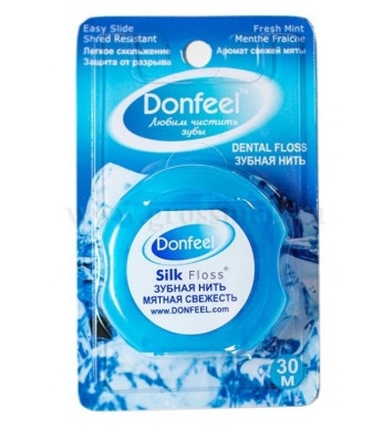 Аксессуары для зубных щёток:Зубная нить Donfeel UF-627 "Свежая мята"