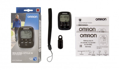 Шагомер OMRON HJ-325 черный 