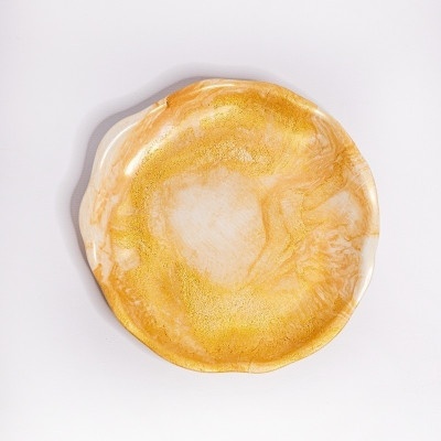 Декоративная тарелка Кремовая 