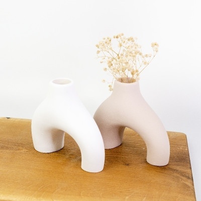 Ваза рогатка Бежевая 