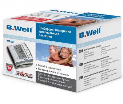 Автоматический тонометр B.Well WA-88 на запястье 