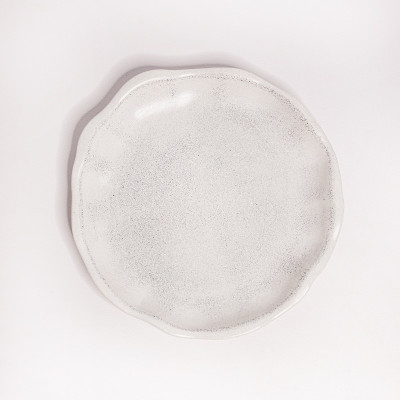 Декоративная тарелка Серая 