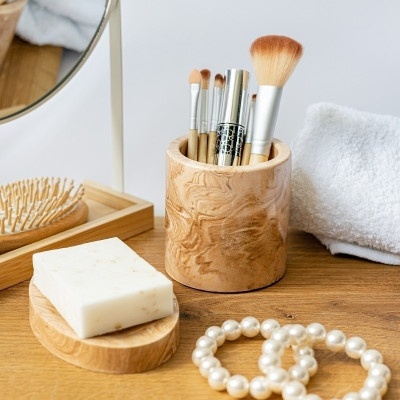 Набор для ванной комнаты Кремовый мрамор 