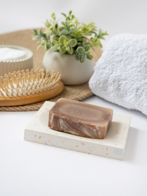 Мыльница из гипса Тераццо 