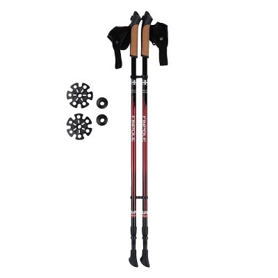 Палки для скандинавской ходьбы Finpole Alpina 60% Carbon Красный 