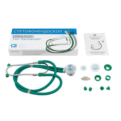 Фонендоскоп Раппапорта CS Medica CS-421 зеленый 
