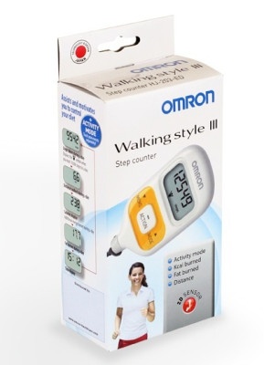 Шагомер OMRON HJ-203 Walking style III оранжевый 