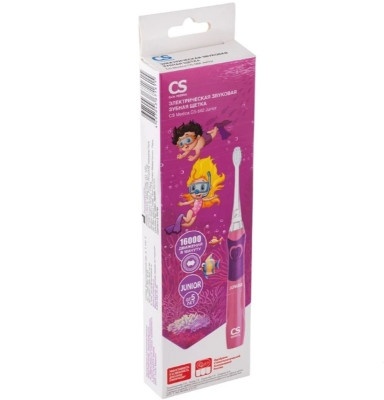 Зубные щетки: Звуковая зубная щётка CS Medica SonicPulsar CS-562 Junior Розовая