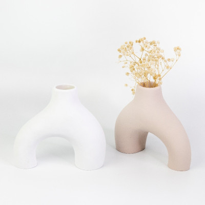 Ваза рогатка Белая 