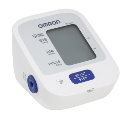 Автоматический тонометр на плечо Omron M2 Basic с адаптером и универсальной манжетой 