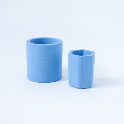 Набор стаканов из гипса Голубой 
